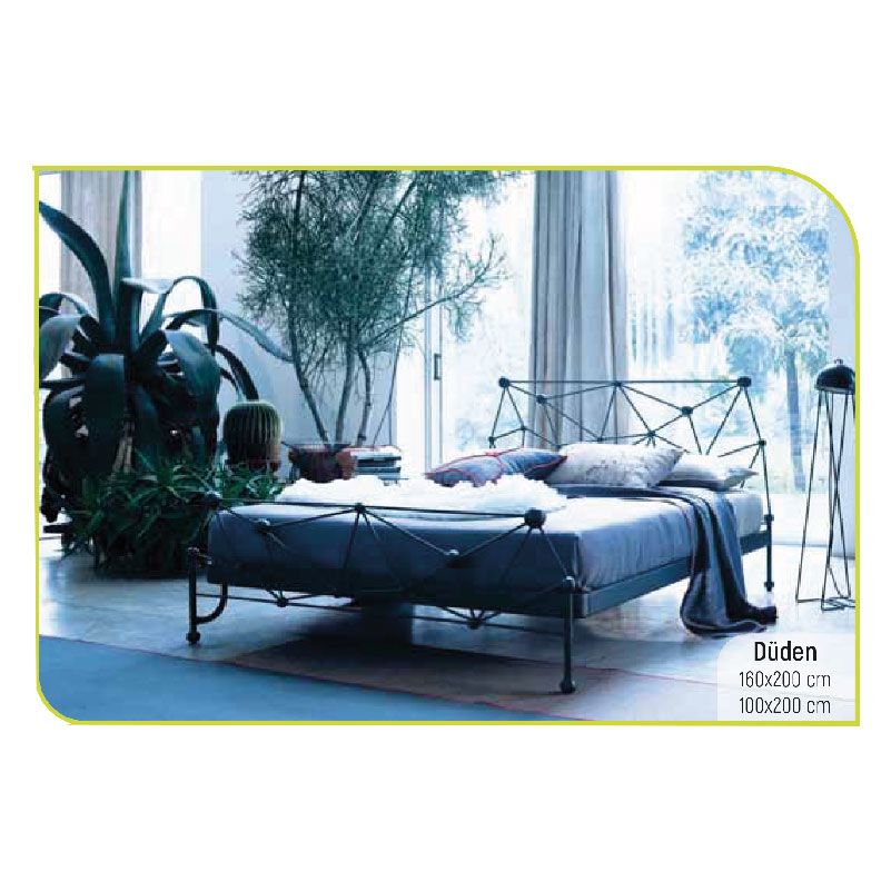 מיטת ברזל זוגית 160*200 דגם DUDEN – שחור