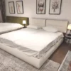 מיטה זוגית מרופדת עור דגם NYKS – 180*200 חיסול מתצוגה