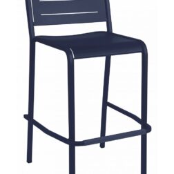 כיסא בר לגינה מעוצב גובה 75 סמ EMO ITALY דגם URBAN לבן