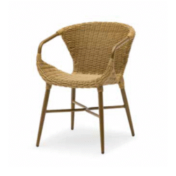 כיסא עם ידיות דגם 3071 אלומיניום משולב ראטן סינתטי  57*67*80 ס"מ