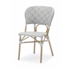 כיסא דגם 6086 אלומיניום משולב ראטן סינתטי  50*60.5*85.5 ס"מ