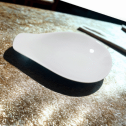 קערית פורצלן בצורת טיפה – 15.5×9 ס"מ