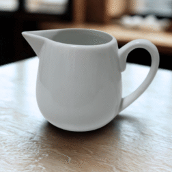 כדון חלב פורצלן לבן – 3oz, גובה 7.5 ס"מ