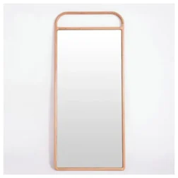 מראת גוף במסגרת בוק טבעי 180*3*60