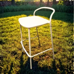 כיסא בר גינה מעוצב EMU ITALY דגם ZAHIR לבן